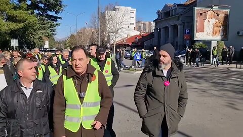 Protestna šetnja i protest ispred upravne zgrade Crnogorski Telekom (01.02.2023)