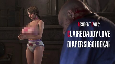 Resident Evil 2 Remake Claire Daddy Love Diaper Sugoi Dekai Outfit