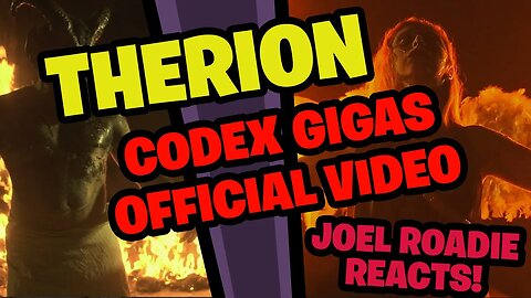 THERION - Codex Gigas (OFFICIAL MUSIC VIDEO) - Roadie Reacts