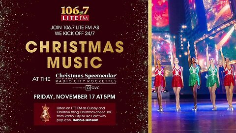 106.7 Lite FM WLTW Christmas Music Announcement Ft The Radio City Rockettes