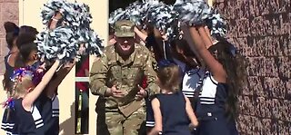 Military father surprises kids at school