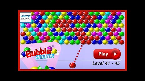 Bubble Shooter Gameplay - Level 41 to 45 | Arcade Games