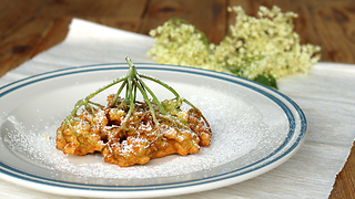 How to make fried sweet elderflowers