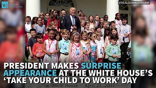 President Makes Surprise Appearance At The White House’s ‘Take Your Child To Work’ Day
