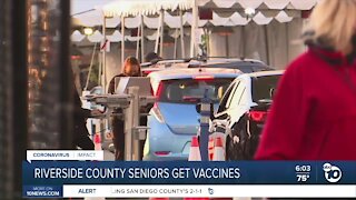 Riverside County seniors getting COVID-19 vaccine