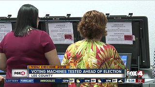Election machines testes in Lee County