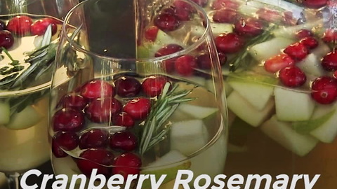 Cranberry Rosemary White Sangria