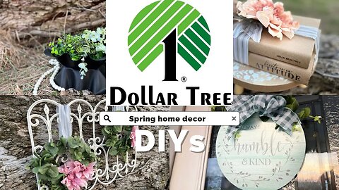 Dollar Tree Spring Home Decor DIYs, Blessed Beyond Measure #dollartreediy #diy #dollartreecrafts