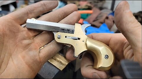 DIY Dovetail Front Sight on a 22 Derringer - Practical Scrap Metal Small Arms vol 7 - Model 2