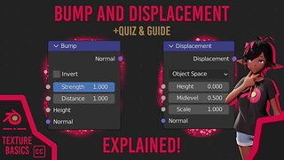 The ONLY BUMP and DISPLACEMENT Guide YOU Need! - Blender Texture Basics