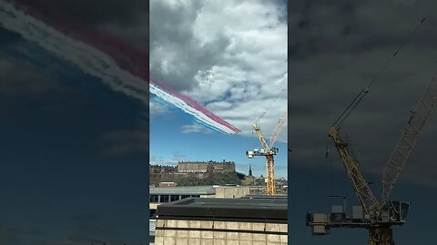 Red Arrows over Edinburgh Castle 5th July 2023 #scotland #edinburgh #redarrows