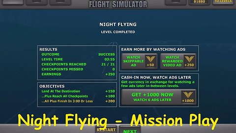 Night Flying | Mission Play | Turboprop Flight Simulator