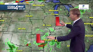 Warm, humid Tuesday in store with a chance for isolated showers