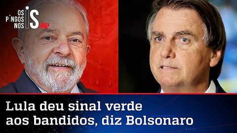 Bolsonaro rebate declarações de Lula em defesa de sequestradores de Abilio Diniz