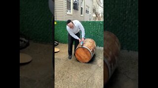 Terebelo Distillery Barrel Chopping