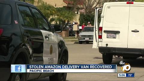 Stolen Amazon delivery van recovered