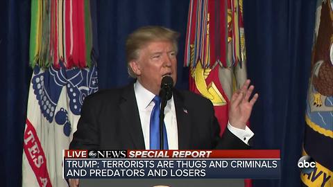 President Trump addresses war in Afghanistan, vows 'attack we will'