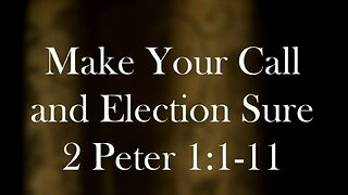 Prophetic News Radio-Don't back down! Make your calling and election sure