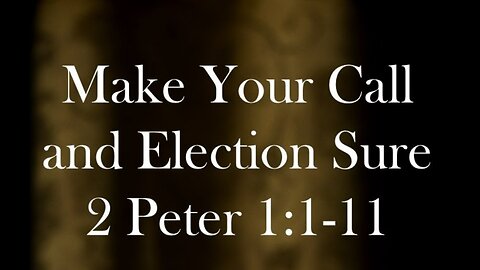 Prophetic News Radio-Don't back down! Make your calling and election sure