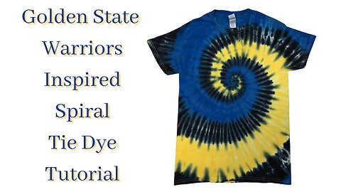 Tie-Dye Patterns: Golden State Warriors Inspired Spiral