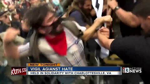 Vigil in Southern Nevada held in solidarity with Charlottesville