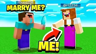 Noob1234 Proposes To FAKE Girl1234.. (Minecraft)