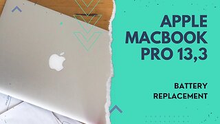 Apple MacBook Pro 13,3 2016, battery replacement, repair video