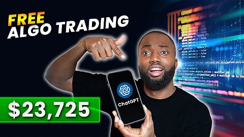 No Coding Required: How To Cheat Trading Using ChatGPT & Create Money Making Algorithms