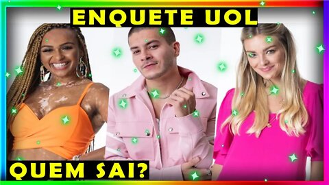 ENQUETE UOL BBB22 REVELA QUEM VAI SAIR DO 4º PAREDÃO ENTRE ARTHUR NATALIA E BARBARA! ATUALIZADA