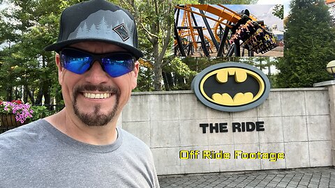 BATMAN: THE RIDE at SIX FLAGS GREAT ADVENTURE, Jackson, New Jersey, USA [Off Ride Footage]