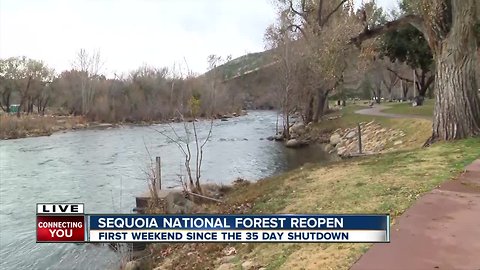 Sequoia National Forest's first weekend open after shutdown