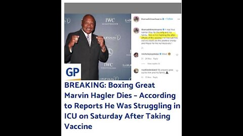 Boxing Great Marvin Hagler Dies After Taking The Covid Vaccine!!