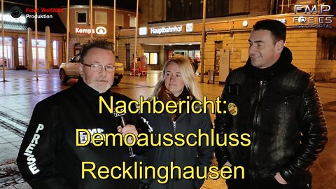 ♥️♥️ NACHBERICHT: Demoausschluss Recklinghausen 👍👍