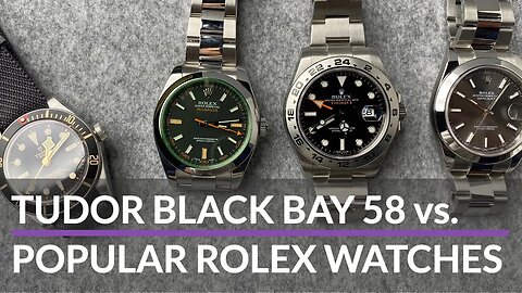 Tudor BB58 Design Vs Rolex Datejust, Milgauss and Explorer II