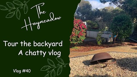A Chatty (non sewing) tour my backyard and surprise reveal vlog | Aussie Sewing Vlog | No.40