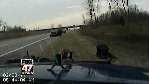 Indiana man sentenced in attack on Michigan state trooper