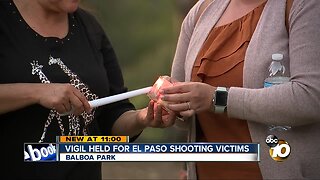 San Diegans hold vigil in support of El Paso shooting victims