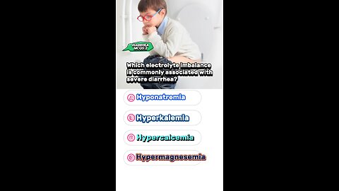 Diarrhea Question answered mcqs #diarheaawareness #dehydration ##water #fluid #disease #pharmac