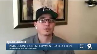 Pima County unemployment rate improves to 8.2%