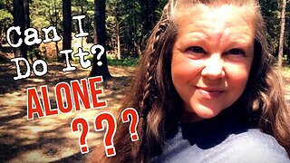 CAN I DO IT ALONE | THE STRUGGLE IS REAL | Woman Builds Tiny House in the Woods