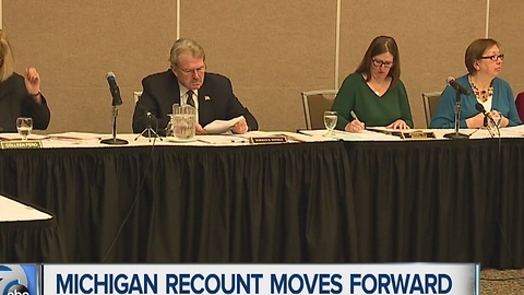 Michigan recount moves forward
