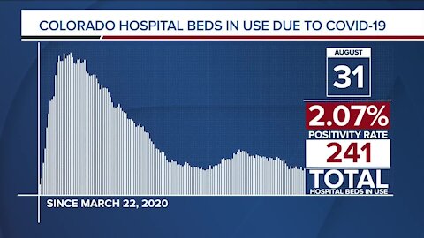 GRAPH: COVID-19 hospital beds in use as of Aug. 31, 2020