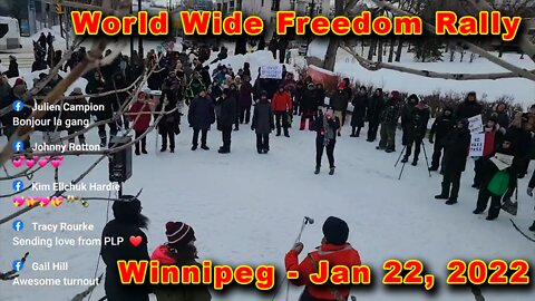 World Wide Freedom Rally FULL - Winnipeg Mantioba, Jan 22 2022