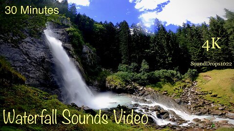 30-Minute Relaxing Waterfall Ambience