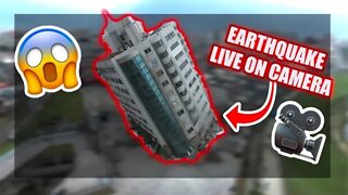 Earthquake Caught Live On Camera 😱