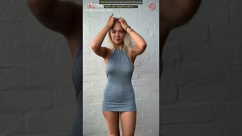 Beautiful Woman in Miniskirt - 1000 Likes Dance Contest 👗🌞💰