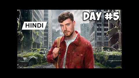 I Survived 7 Days In An Abandoned City ! New MrBeast Hindi ! MrBeast Hindi!