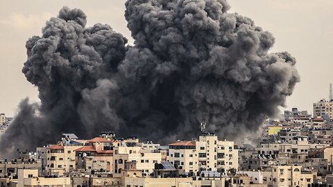Israel Gaza War - LIVE Gaza Skyline Video Coverage