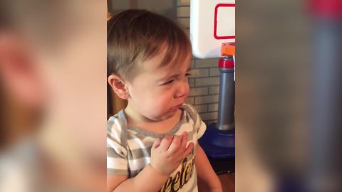 Toddler Boy Likes Sour Candies
