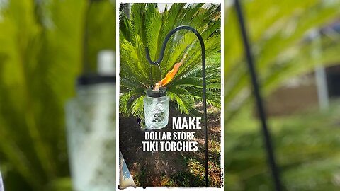 How To Build Dollar Store Tiki Torches